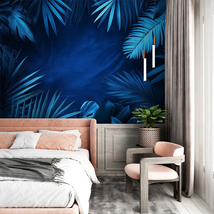 Mural Wallpaper blue foliage | Lush plants and dark background
Tapet sinine lehestik | Rohked taimed ja tumedad taustad