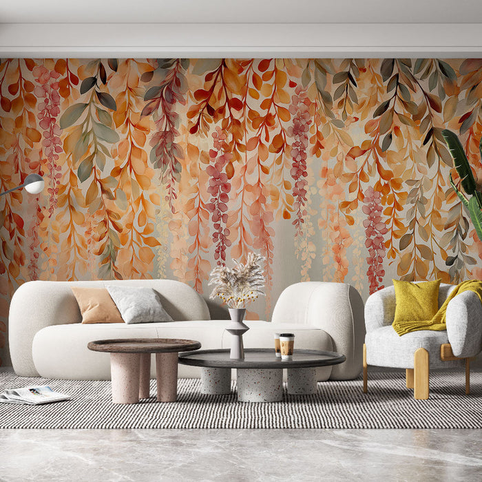 Tapete с топли листа | Листни модели в цветни градиенти на есенния период