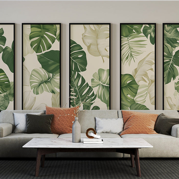 Tapete με φύλλα | Πολυτελή βοτανικά στοιχεία σε αποχρώσεις του πράσινου