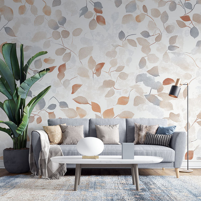 Tapeet lehestik | Õrnad lehed pehmetes toonides