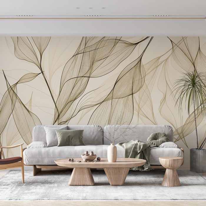 Tapete με φύλλα | Παλαιού τύπου αφηρημένο στυλ