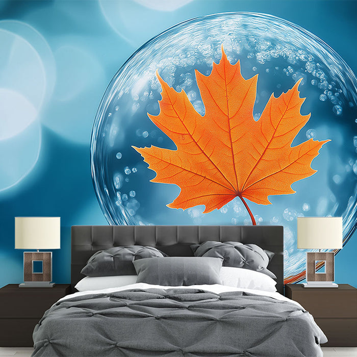 Tapetti vaahteranlehti | Syksyn eleganssia rauhoittavassa ilmapiirissä