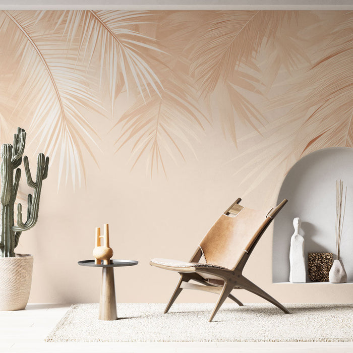 Tapetti palm leaves | Monochrome orange