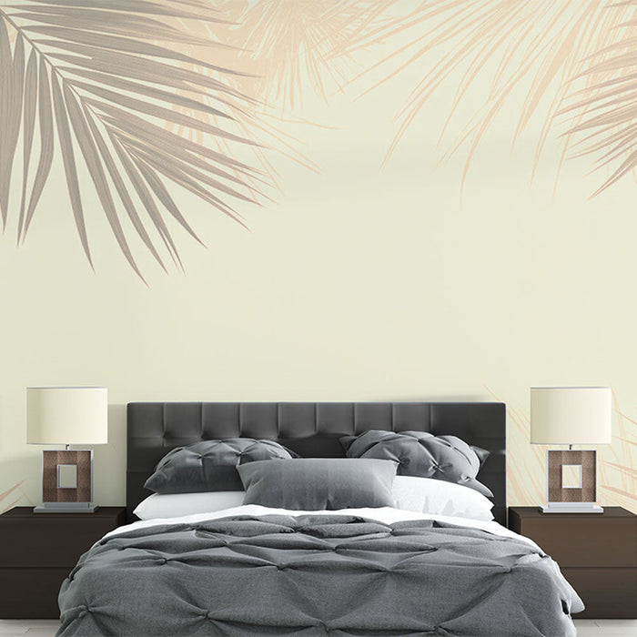 Fototapet palmblad | Sepia nyanser