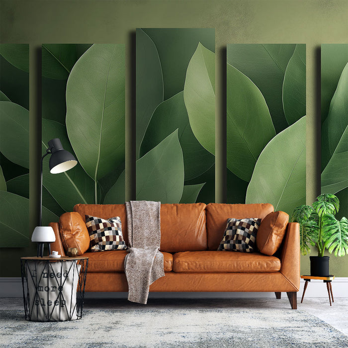 Fotótapé zöld levelek | Stilizált levél minták fokozatosan