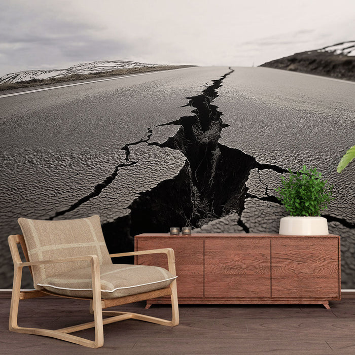 Tapetti fissured road | Fissured road with a dramatic contrast