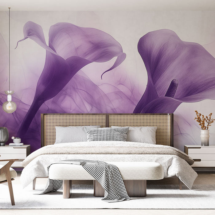 Mural Wallpaper Calla Lily Flower | Poetic Atmosphere