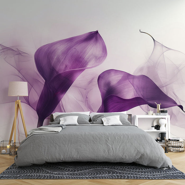 Mural Wallpaper calla Lily flower | Poetic softness