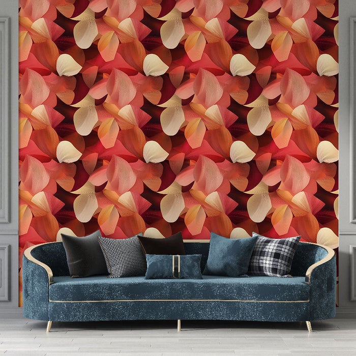 Fototapet abstrakte blomster | Mønster av myke og varme blomsterblomster