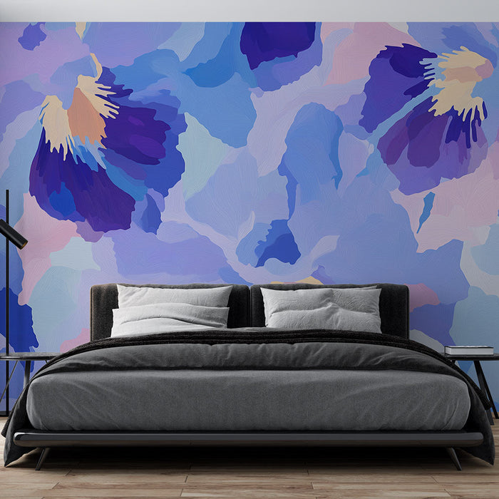 Фототапет bloom | Абстрактен цветен модел с пастелни нюанси