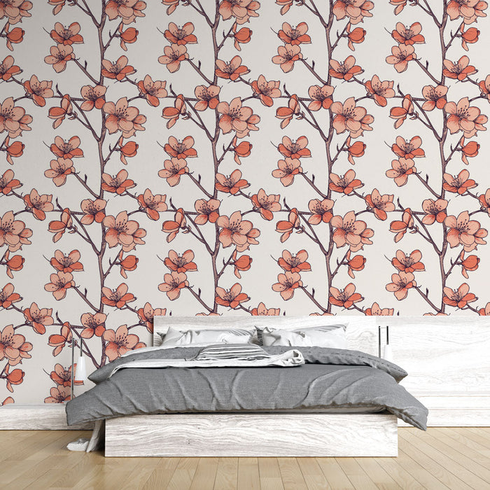 Fototapet cvjetni | Cvjetni grane s nježnim cvjetovima