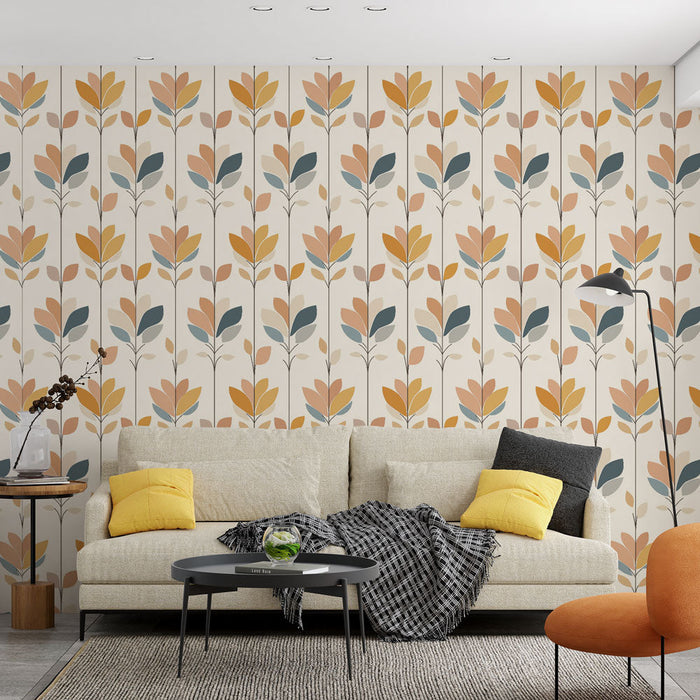 Modern Floral Mural Wallpaper | Leaf Patterns in Warm and Cool Shades

Moderní květinový tapetový obraz | Listové vzory v teplých a chladných odstínech