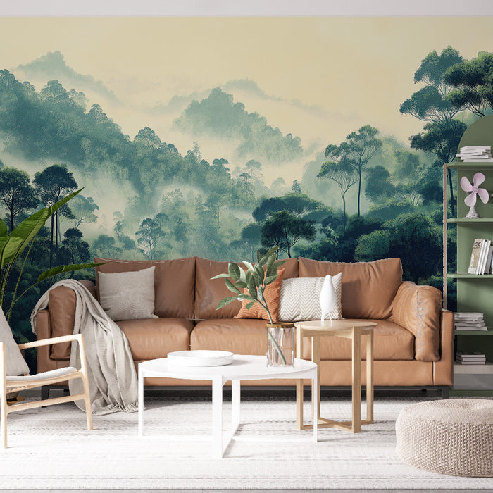 Maalritapet müstiline-mets | Lopsakate ja uduste metsade maastik