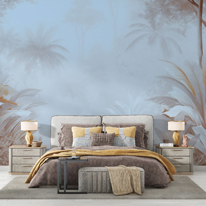 Tapetti metsä | Lumoava sininen luonto