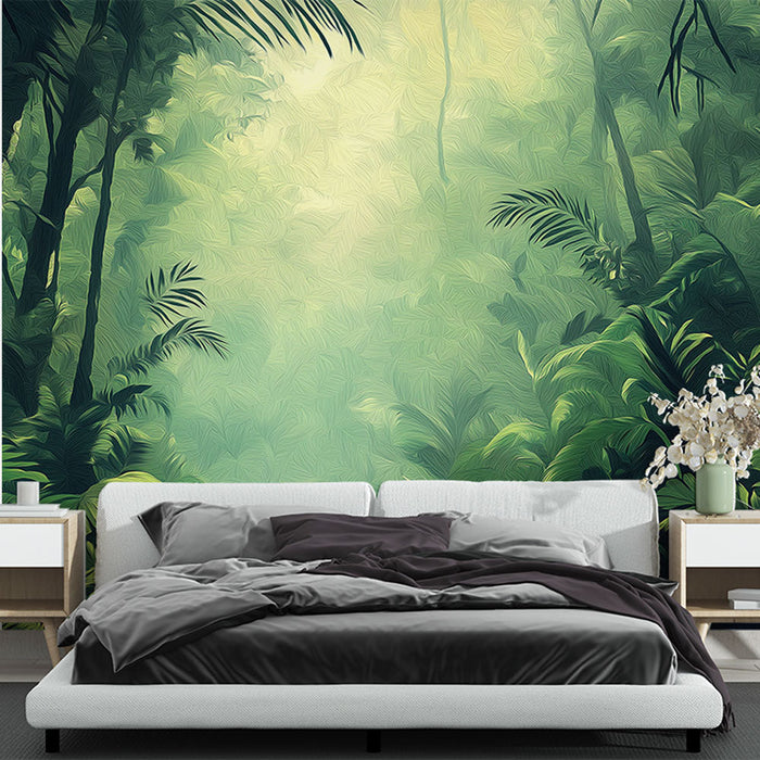 Fototapet tropisk skov | Frodig og mystisk atmosfære