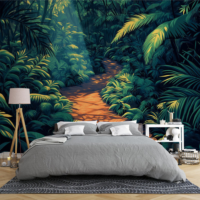 Tapeta tropický les | Živá cesta v srdci bujné džungle