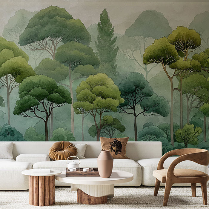 Fototapet skogkledd | Majestetisk tre og frodig løvverk