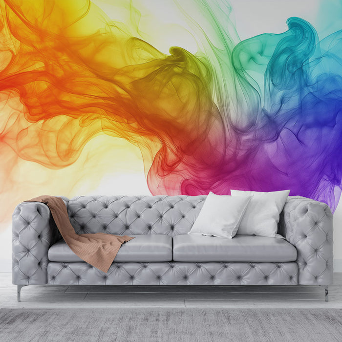 Foto Behang rook | Regenboog