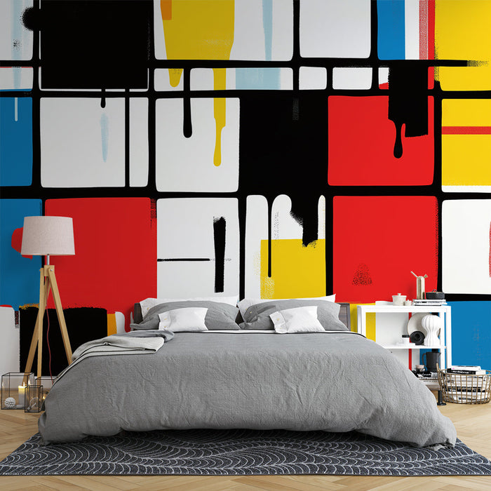 Abstract Geometric Mural Wallpaper | Multicolored Painting
Abstracte Geometrische Foto Behang | Veelkleurig Schilderij