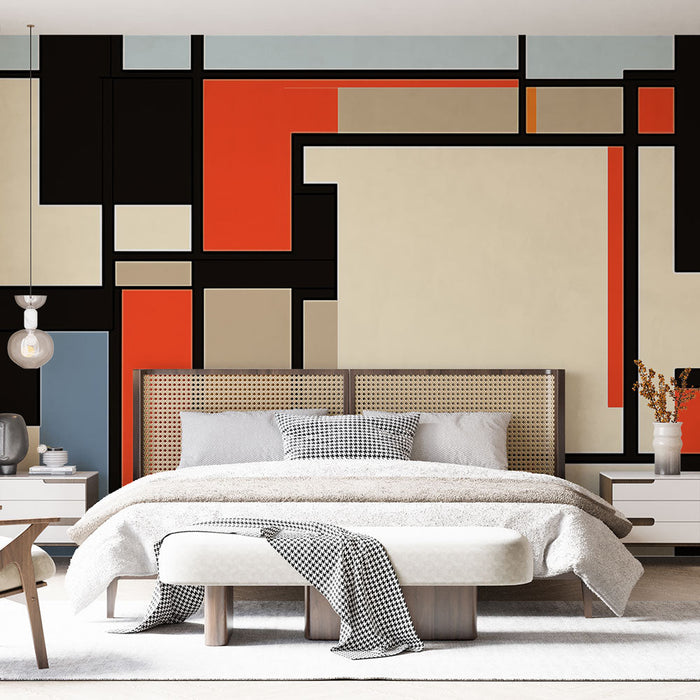 Mural Wallpaper geometric | Colorful patterns with abstract shapes