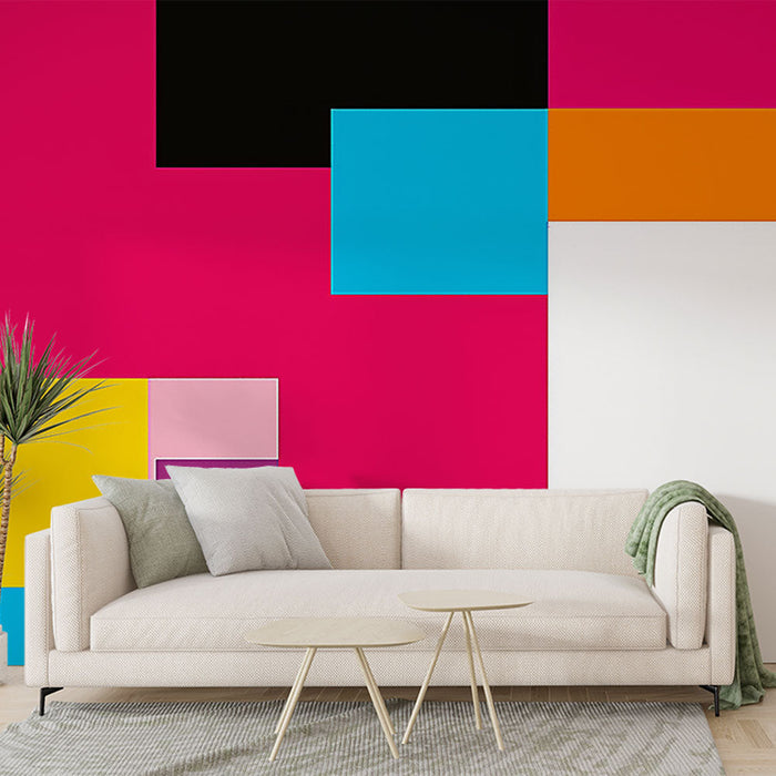 Tapeta z geometrijskim vzorcem | Barviti in kontrastni vzorci