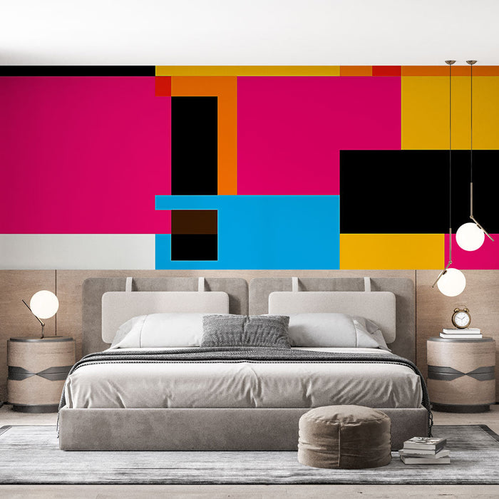 Mural Wallpaper geometric | Colorful and vibrant patterns