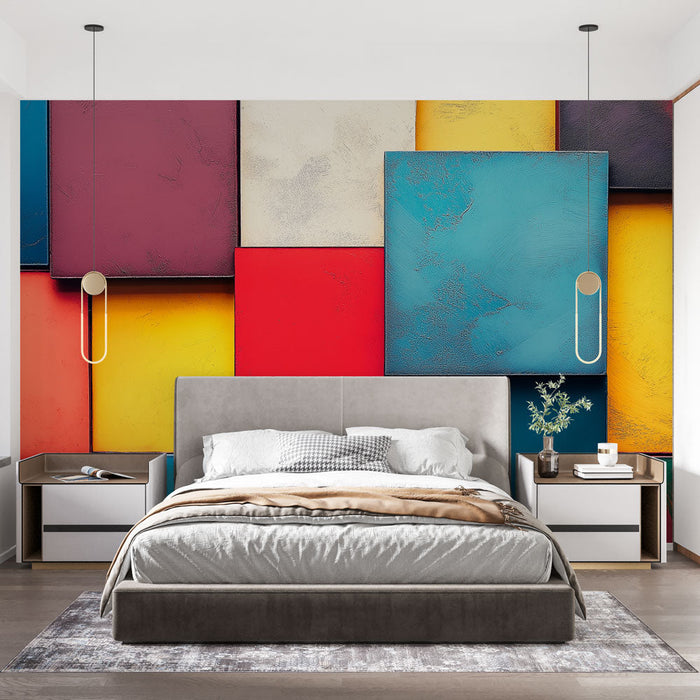 Falikép tapéta geometrikus | Színes és modern minták egy dinamikus belső térhez