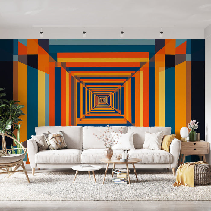 Tapeta | Tunel jasných a abstraktních barev