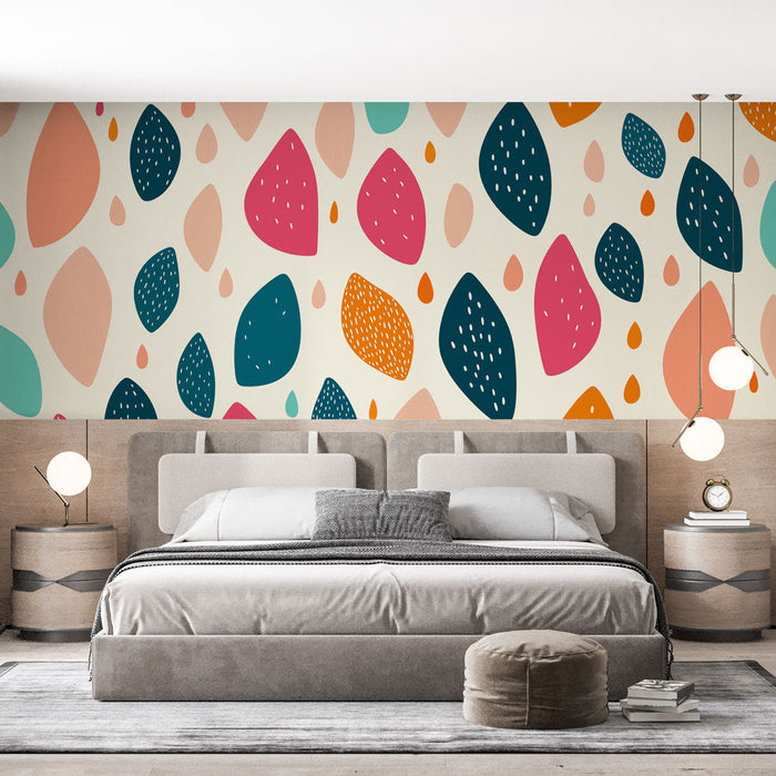 Papel de parede gotas coloridas | Padrões lúdicos e modernos para espaços dinâmicos