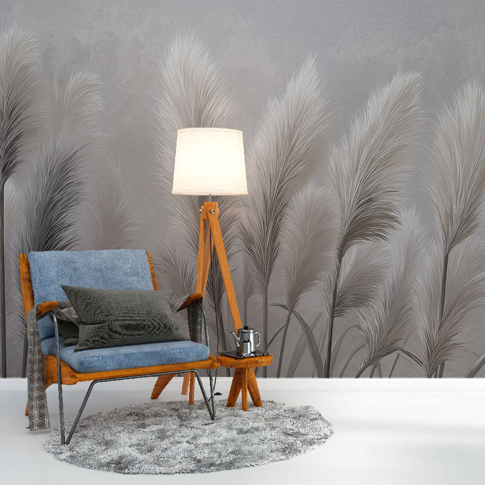 Fototapet pampas otu | Yumuşak tonlarda zarif ot tüyleri