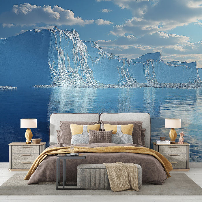 Tapetti jäävuori | Upea näkymä jäätiköistä ja jäisestä vedestä