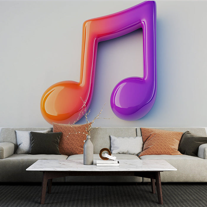 Papel de parede music-note-icon | Nota musical em gradiente de cores vibrantes