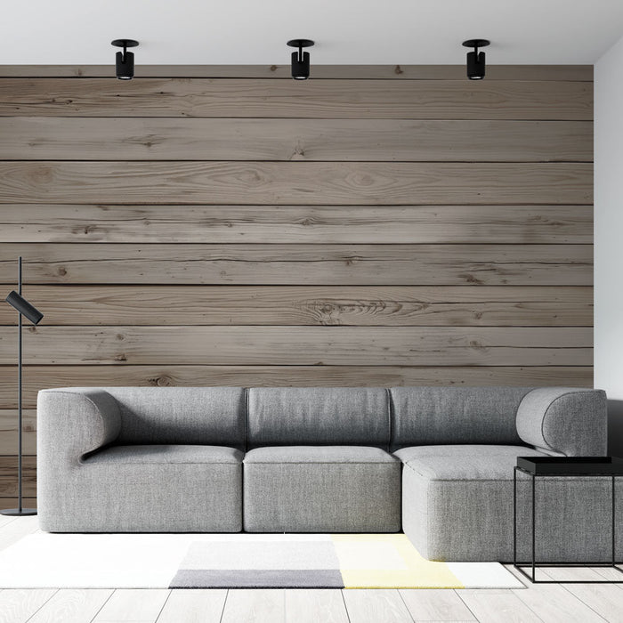 Foto Behang imitatie licht hout | Dun bruin bord