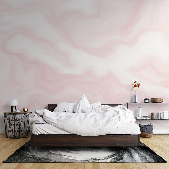 Pink Marble Effect Mural Wallpaper | Touch of White