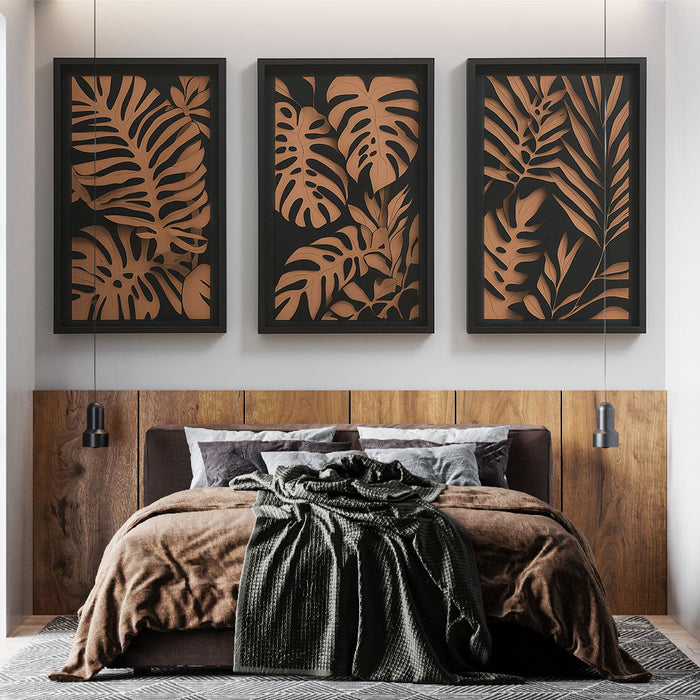 Fototapet imitation painting | Raffinerede dekorationer i skygger og lys