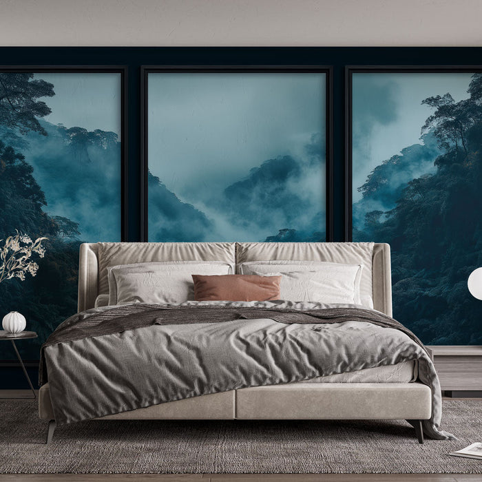 Falfestmény utánzat festmény | Titokzatos hegyi táj