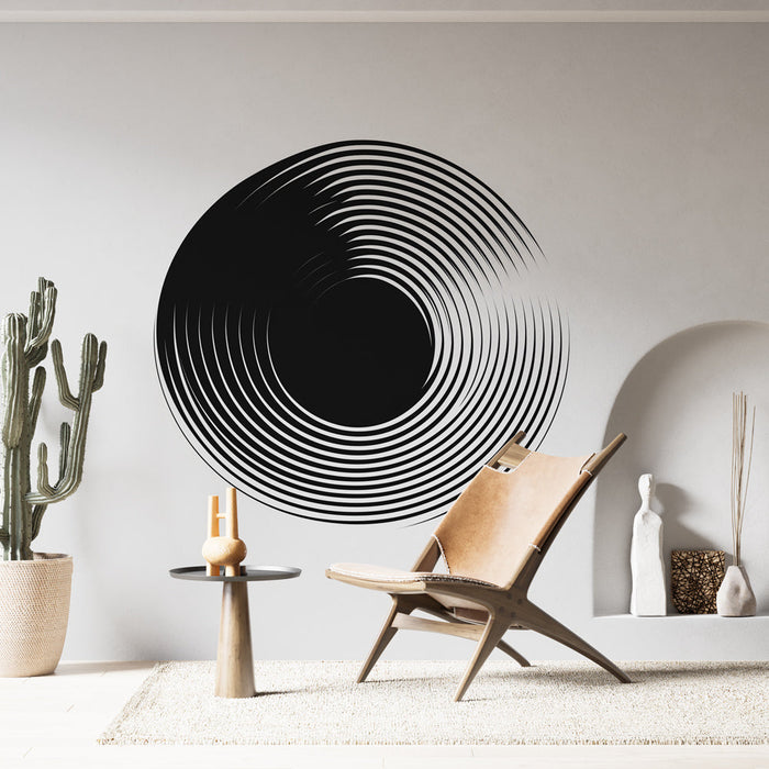 Tapet japandi | Cercuri negre