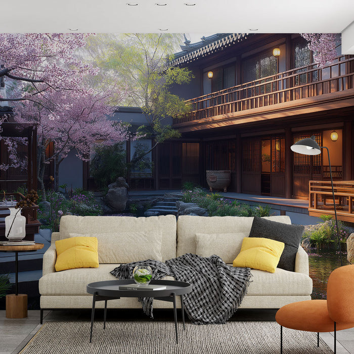 Falikép zen kert | Kikapcsolódás és nyugalom egy csodálatos japán kert szívében