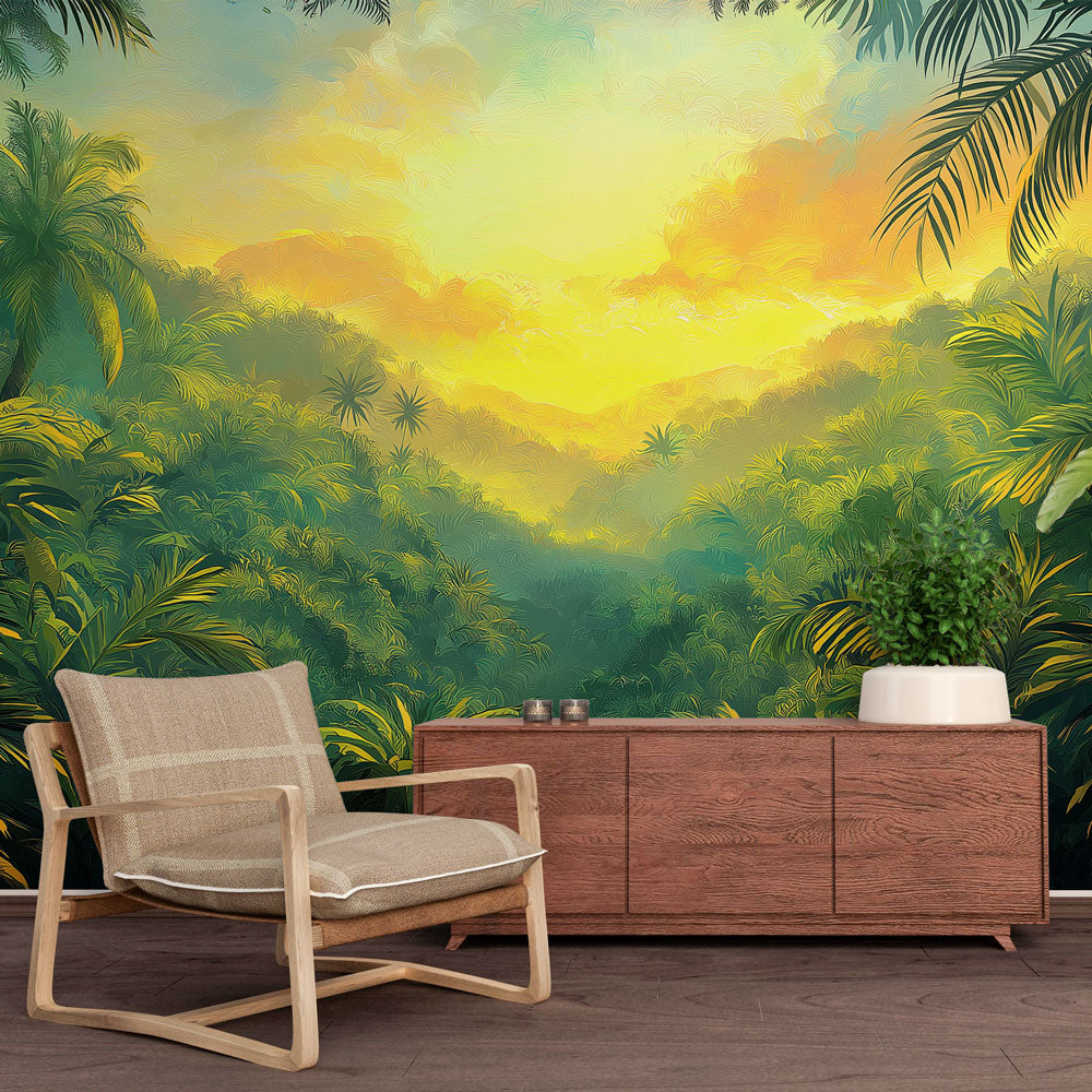 Canopy Jungle Wallpaper Mural - Murals Your Way, image size:1000x1000