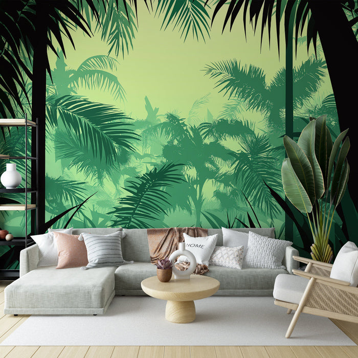Фототапет джунгла | Тропически растения и изобилна атмосфера