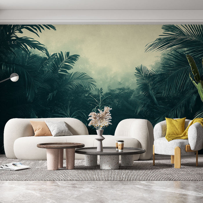 Tapet junglă tropicală | Vegetație luxuriantă și ambianță liniștitoare