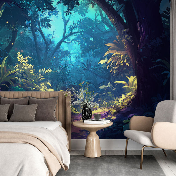 Tapeta jungle | Mistyczna atmosfera w sercu tropikalnego lasu