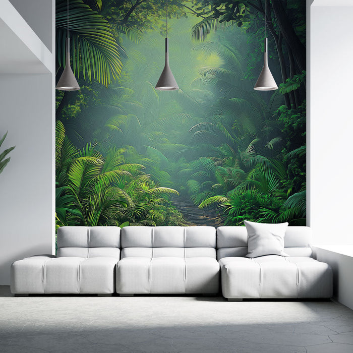 Tapeta jungle | Bujny i kojący tropikalny las