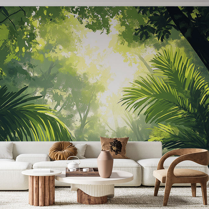 Tapeta jungle | Uklidňující zobrazení bujného lesa