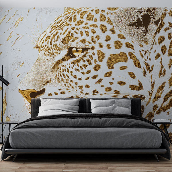 Leopard Mural Wallpaper