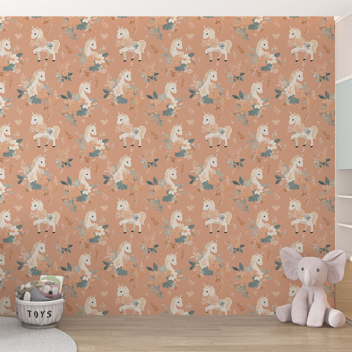 Fotótapé licorne | Bájos unikornisok finom virágok között
