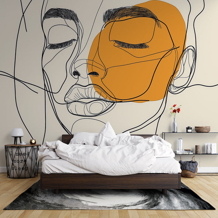 Papel pintado line art | Relajación