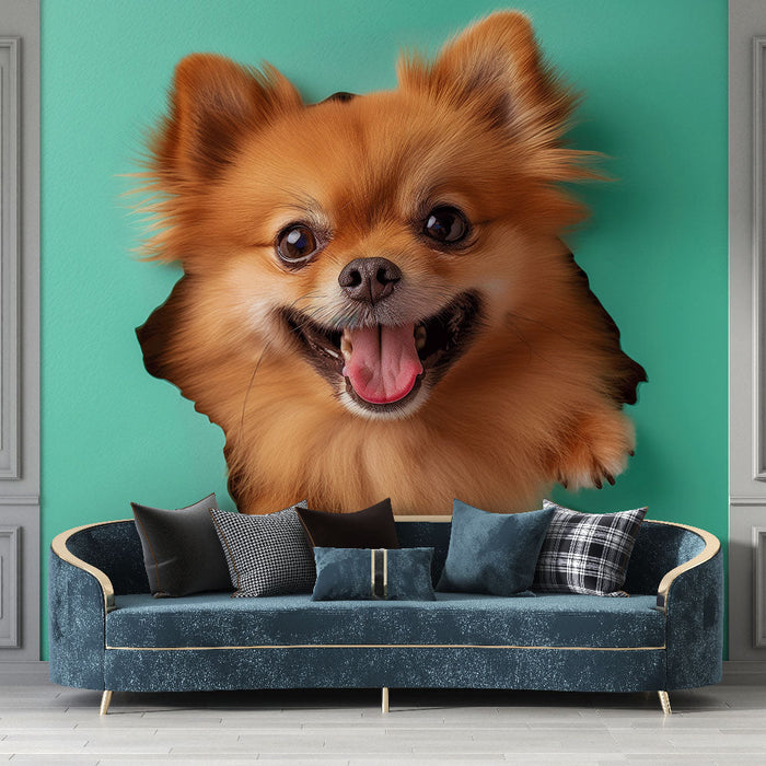 Muraaltapeet Pomeranian Lulu | 3D seinaväljapääs