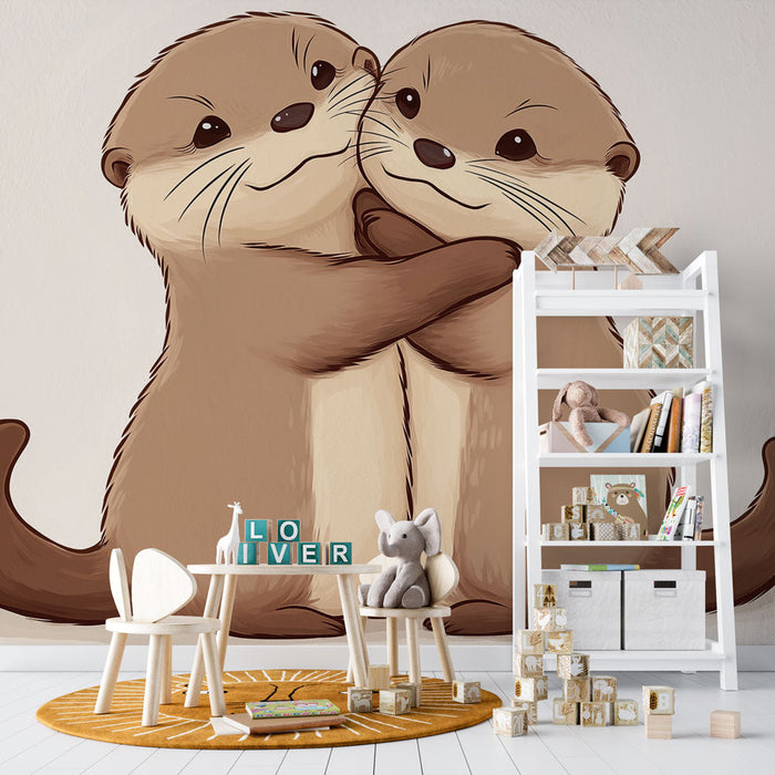 Seinapilt saarmad | Pehmed saarmad kaisutavad hellalt