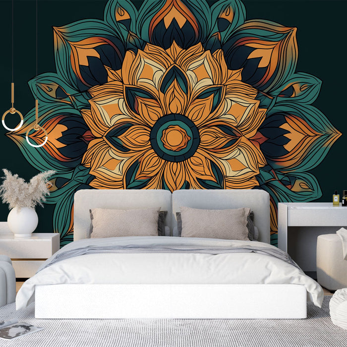 Fototapet mandala | Färgglad och elegant design